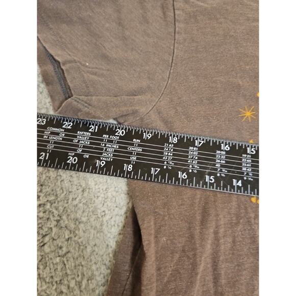 Johnny Cash Show T Shirt MEDIUM Brown Distressed - Picture 5 of 10